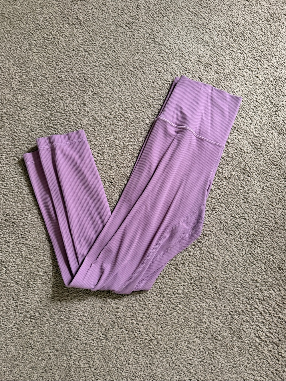 lululemon athletica Lavender Ribbed Leggings